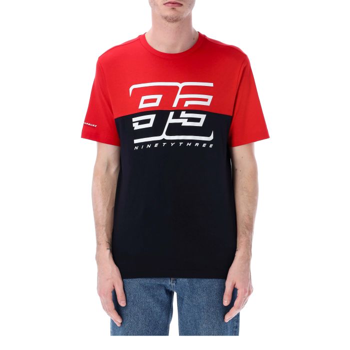 T-shirt man Marc Marquez - Red/blue 93